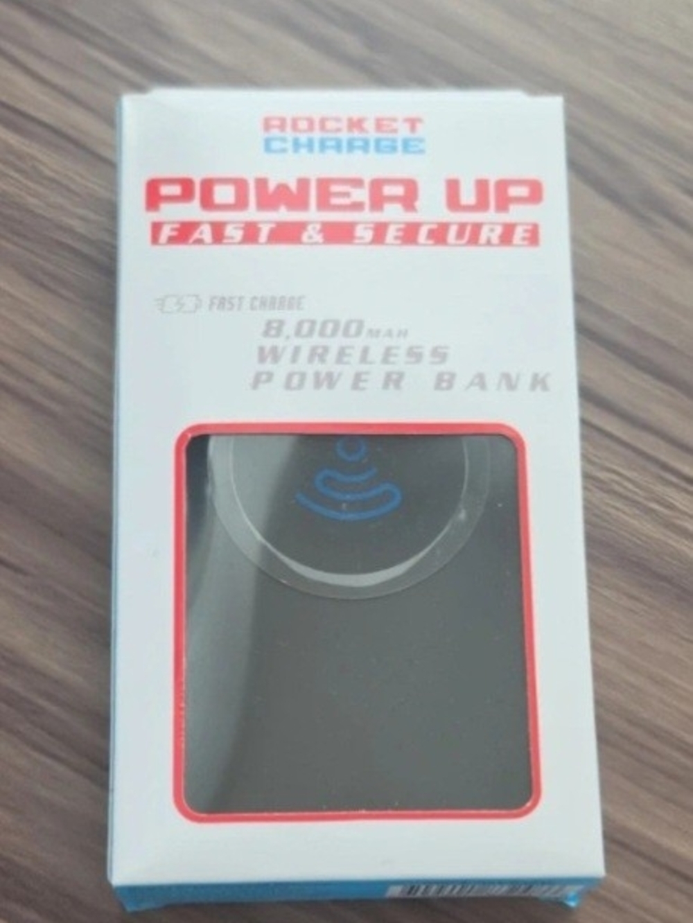 8000mAh Wireless Power Bank - Black